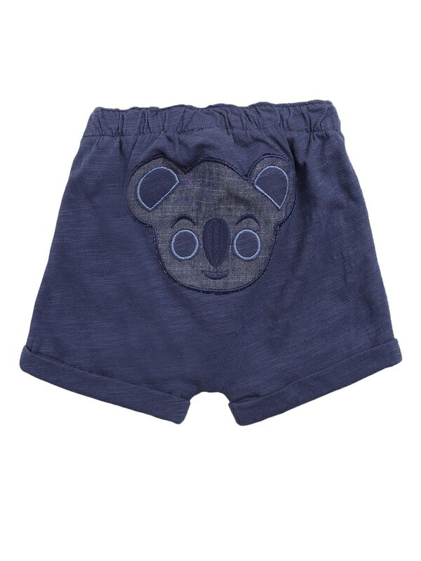 Boys Medium Blue Printed T-Shirt with Short Pants image number 3